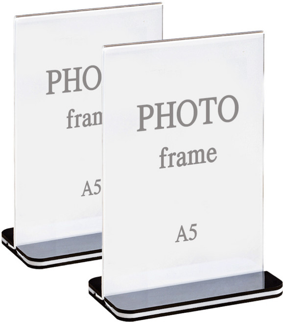 디모어 아크릴 테이블 스탠드 광고 메뉴 안내판 액자, 2개