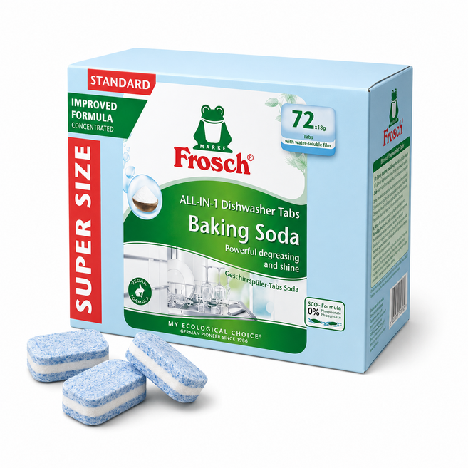 프로쉬 식기세척기세제 18G X 72개 FROSCH DISHWASHER TABLETS 2026/08/31
