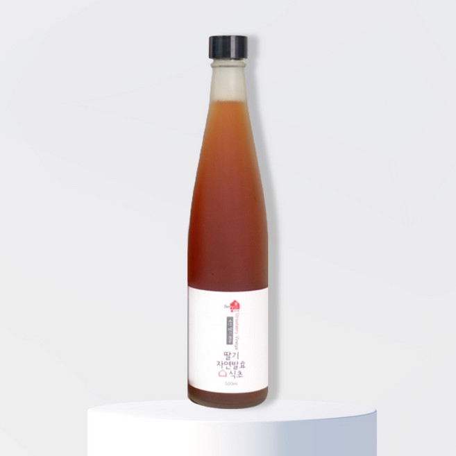 딸기식초 자연발효 천연식초, 1개, 500ml