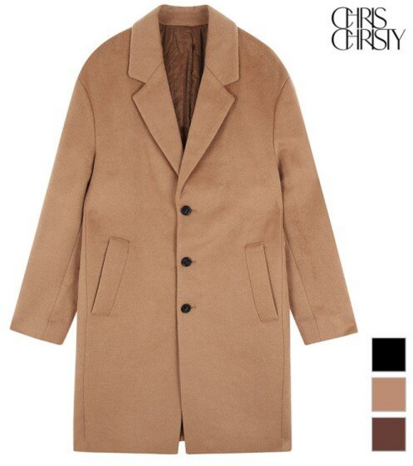 크리스크리스티 크리스크리스티 싱글 3버튼 스탠다드 체스터코트 3COLOR / KKMELWWLC01