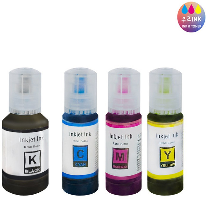 엡손 T03Y L6160 L6170 L6190 L4150 L4160 잉크 재생잉크, 검정, 1개