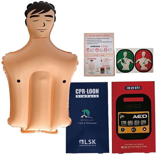교육용 심폐소생 풍선 교구 1P CPR AED 응급처치 훈련 훈련 응급처치교구 용 모델 위급상황 dew+0355tJ