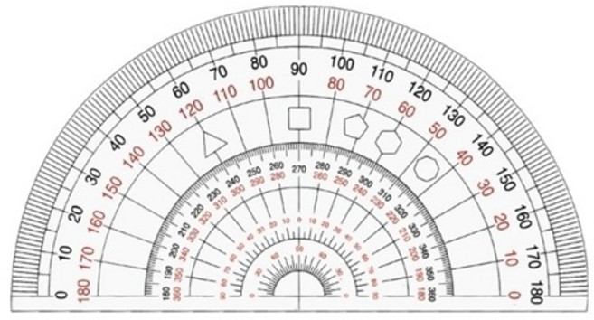 송화 각도기 15cm 분도기 제도 설계 디자인
