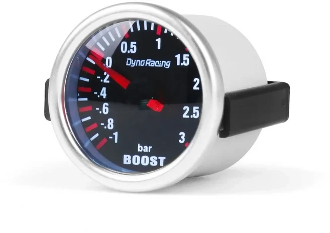 자동차 계기판 2''52MM 터보 부스트 게이지 3 바 기계식 흰색 Led 연기 렌즈 센서 BX101537, 01 1 SET