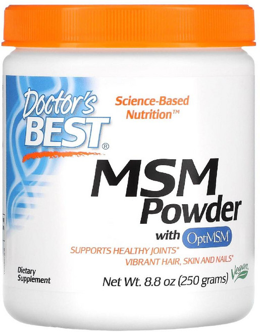 닥터스 베스트 OptiMSM 함유 MSM 분말 250g(8.8oz), 1개, 250g