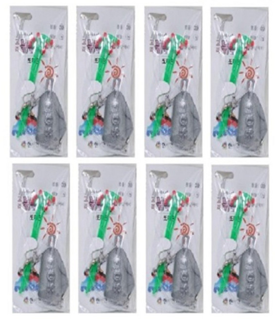 원투낚시 묶음추 종형추 봉돌30호 바늘12호 8개 8P 원투봉돌 민물바다 겸용, 1세트, 8개입