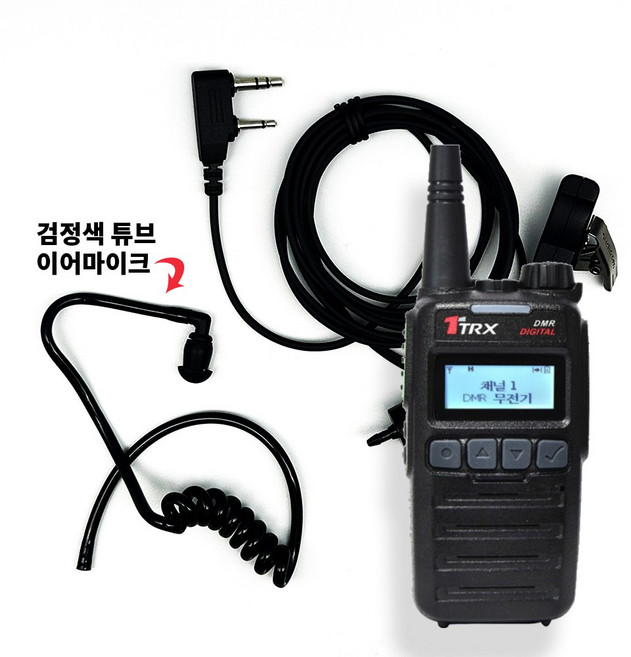 검정색 이어튜브~TA-420 무전기 인이어 이어마이크 이어폰, 1개, 오디콤_KENWOOD 이어폰