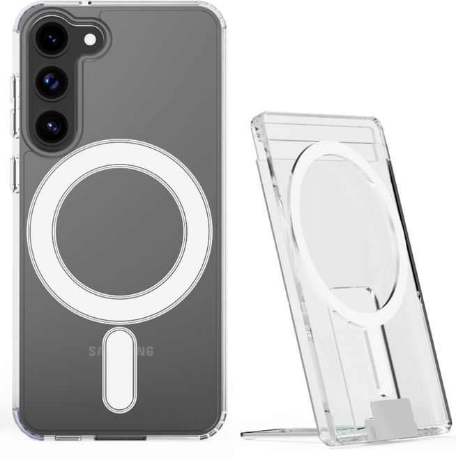 가꼬싶다 강력 맥세이프 케이스 + 2장 수납 투명 카드지갑