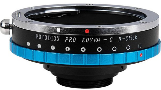 포토디오 프로 IRIS 렌즈 마운트 어댑터 캐논 EOS EF 풀프레임 렌즈와 C마운트 카메라 호환, Fotodiox Pro IRIS 렌즈 마운트 어댑터는