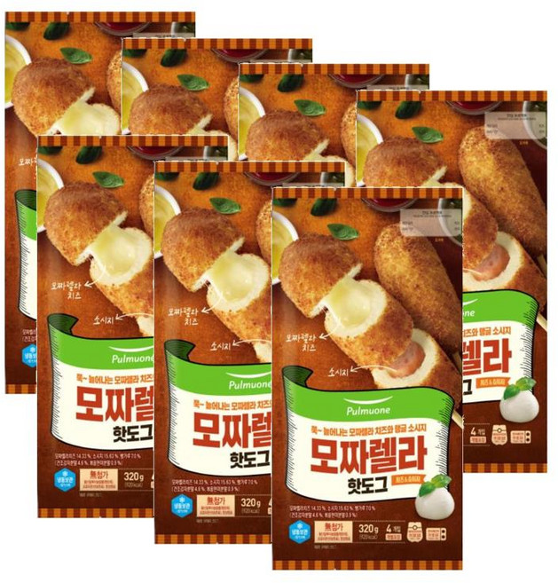 풀무원 모짜렐라 핫도그, 320g, 7개