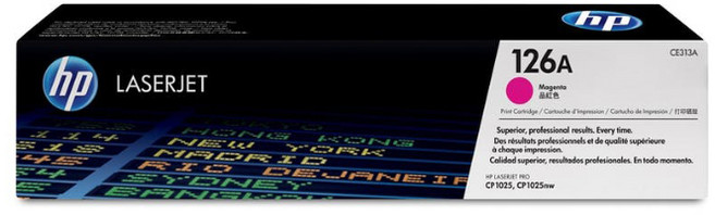 HP 126A 原廠雷射碳粉匣 CE310A 黑色 適用 M175a/M175nw/CP1025nw/M275nw, 1個, 126A 原廠碳粉匣- 紅色 (CE313A)