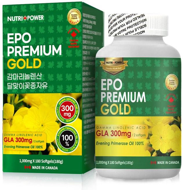 달맞이꽃종자유 감마리놀렌산 GLA 300mg MAX 180캡슐, 1개, 180정