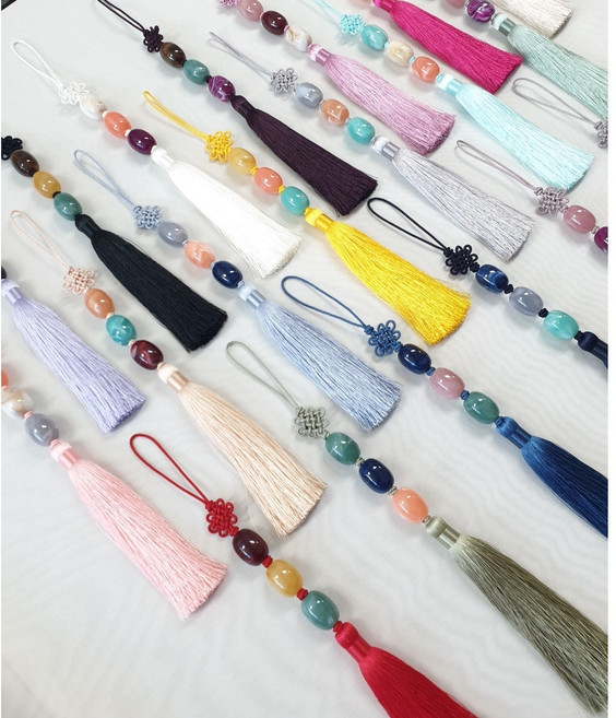 슈슈3단둥근옥한복노리개