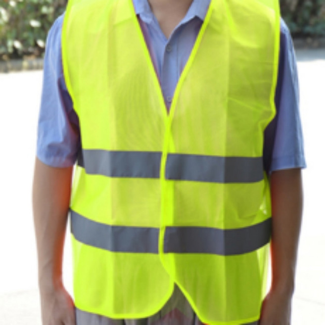 형광 안전조끼 60D 작업용 야광 반사 신호수 작업복, 1개, 상세페이지 참조