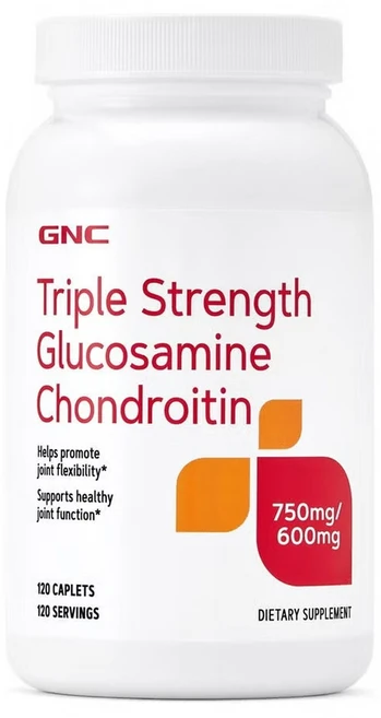 GNC 트리플 스트렝스 글루코사민 콘드로이틴 캐플렛, 1개, 120정 - 쿠팡