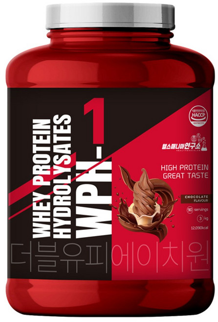 헬스매니아 단백질 헬스보충제 WPH-1 3kg 90회분 초코맛, 1개