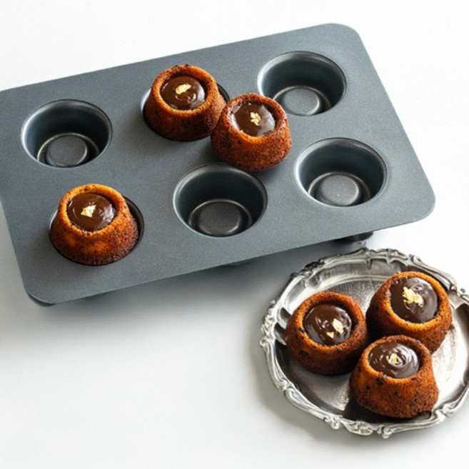 티그레틀 홈오발 몰드 베이킹팬 6구, 1개