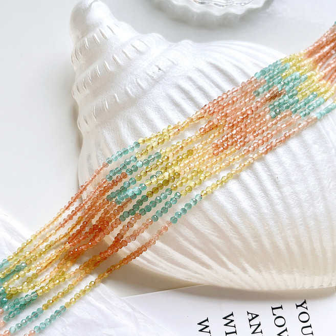 [1줄]2mm 캣츠아이 축구볼 하와이안 믹스 6-3-9 악세사리만들기 원석팔찌 비즈재료