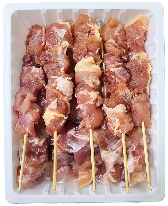 꼬치마트 닭다리살 순살닭꼬치 20cm*50 15개입 공장직영, 15개, 50g