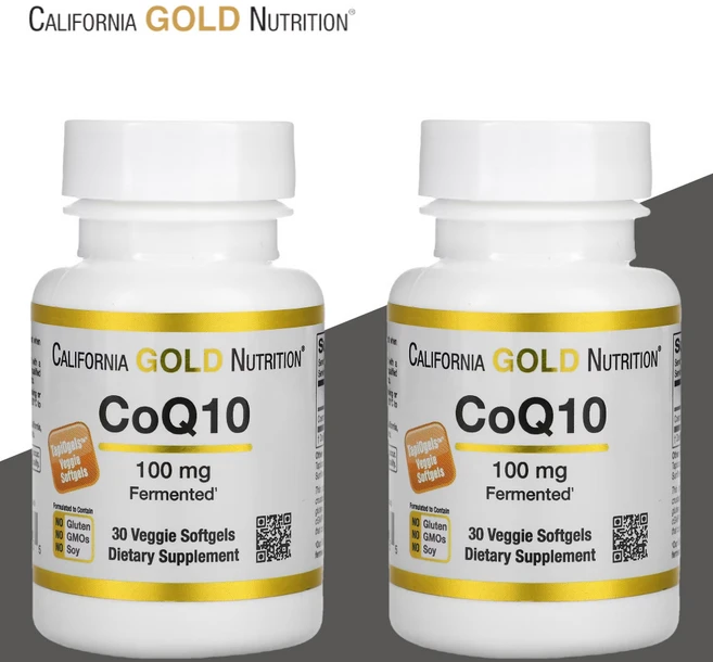 1+1 캘리포니아골드뉴트리션 코큐텐 코엔자임 CoQ10 유비퀴논 100 mg 30 캡슐, 30정, 2병 - 쿠팡