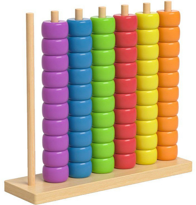 치매예방 교구 어르신 쉬운 색깔 퍼즐 막대 놀이 노인 활동, 1개, 멀티