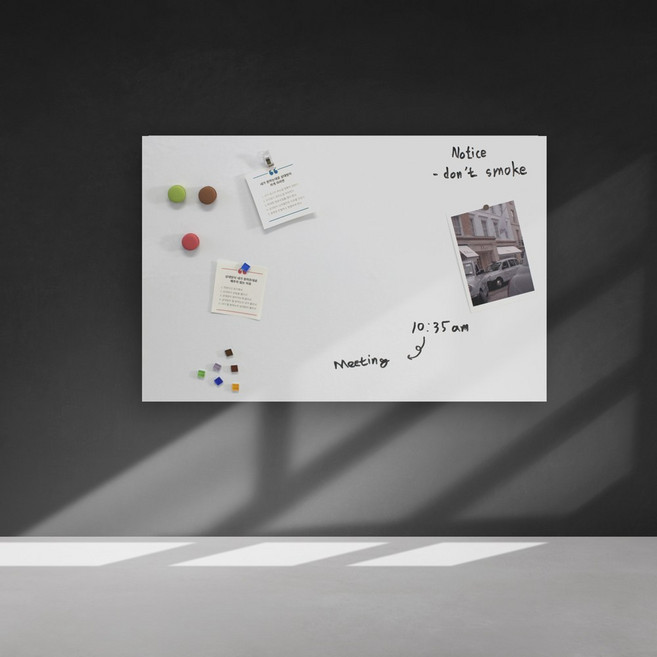 [대형사이즈] 린지 붙이는 자석 화이트보드 & 자석칠판 시트지, A. 접착형(화이트), 1200mm X 2400mm