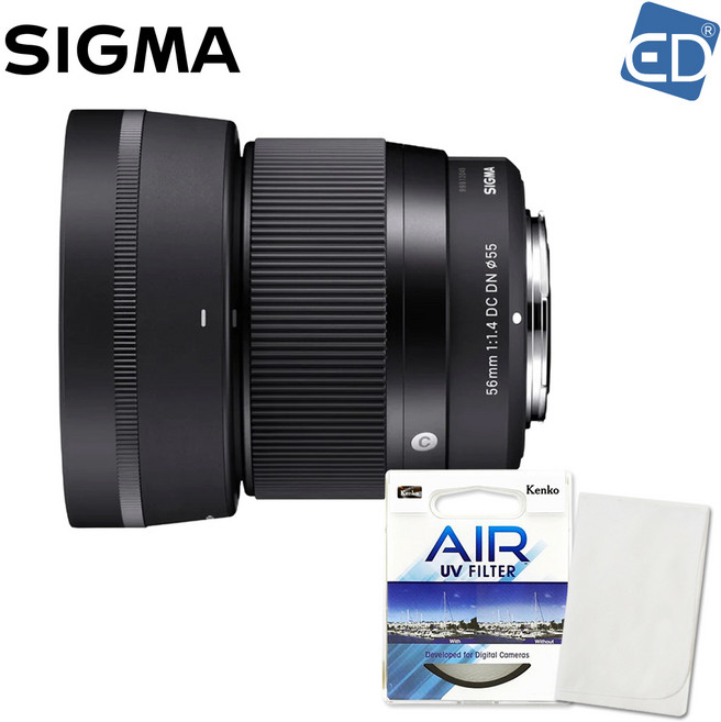 시그마 정품 C 56mm F1.4 DC DN 후지 X 마운트 +켄코필터+포켓융/ED