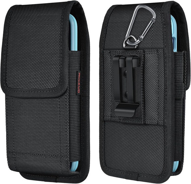 메탈 클립이 있는 벨트용 휴대폰 홀스터 일상 보호를 위한 iPhone 16/15/14/13/12 Pro Max 갤럭시 S25/S24/S23/S22 Plus 및 FE와 호환