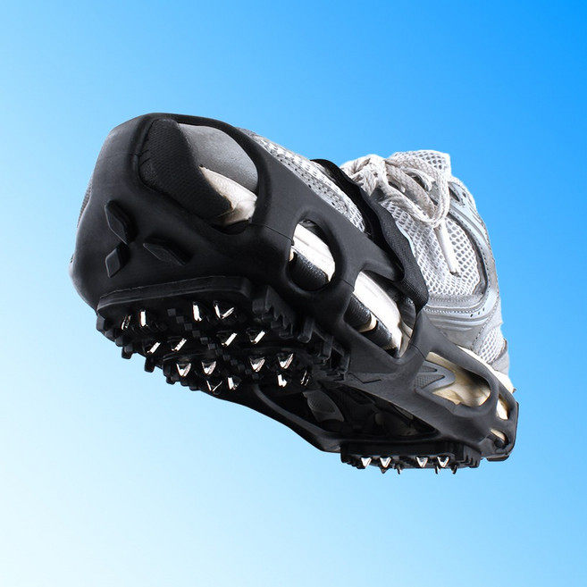 모든지 탄력 아이젠 EN-ST1BK 어반 도시형 등산 보조스트랩 겨울 파우치, M(235~245mm), 오렌지