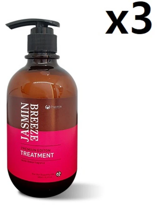 포고니아 모링가 자스민 브리즈 오리지널 리뉴잉 헤어 트리트먼트, 3개, 500ml - 쿠팡