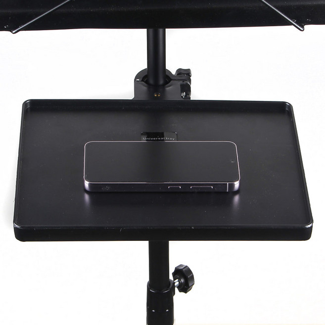 보면대 보조 선반 거치대 악보대용 홀더 트레이 마이크 스탠드, 1개