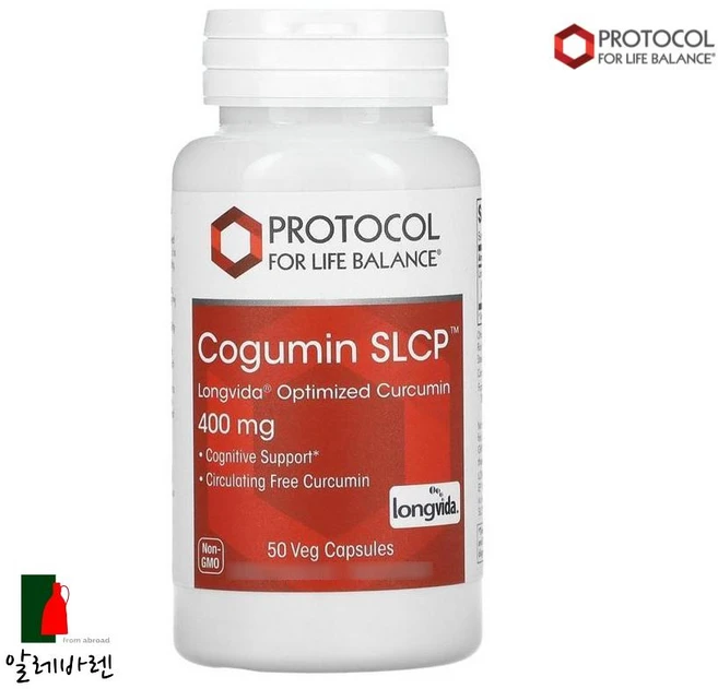 프로토콜포라이프밸런스 커큐민 SLCP 400mg 50정 터메릭 강황 울금 심황 생강 뿌리 커큐마 롱가 커큐미노이드 효능 효과, 1개 - 쿠팡