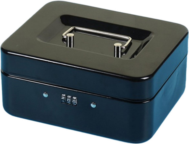 키밍 돈통 수납합 150 소형, 블랙, 1개