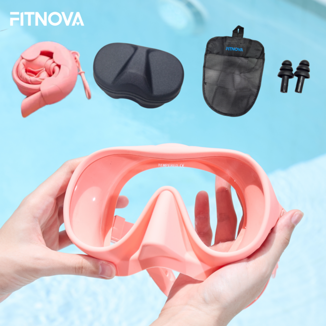 핏노바 오션핏 올인원 스노쿨링 세트, 썸머코랄