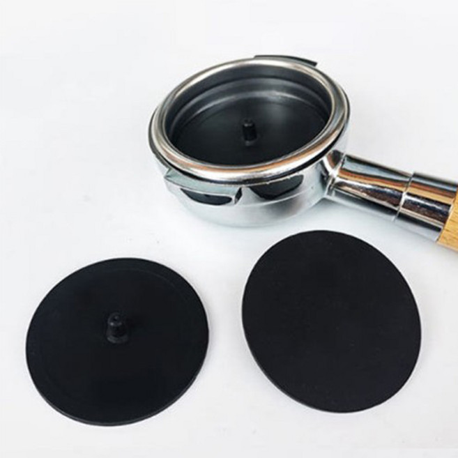예스마켓 카페 커피머신 백플러싱 포터필터 58mm 호환용 실리콘 마개, 2개, 블랙