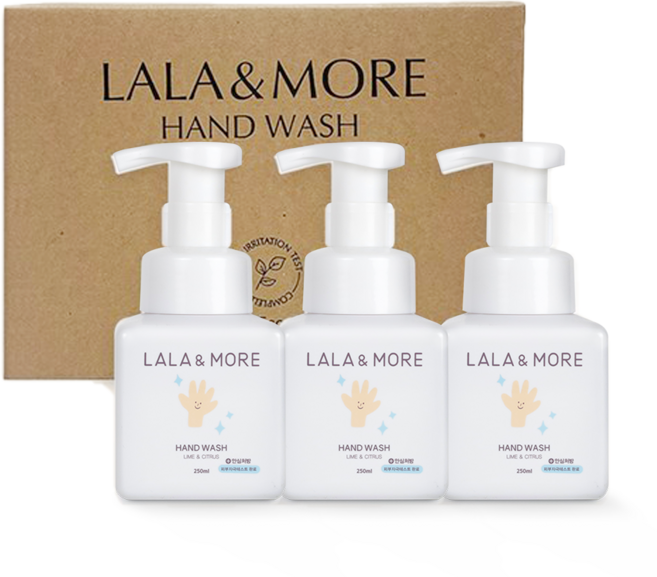 라라앤모어 라임시트러스 비건 핸드워시 250ml 3개