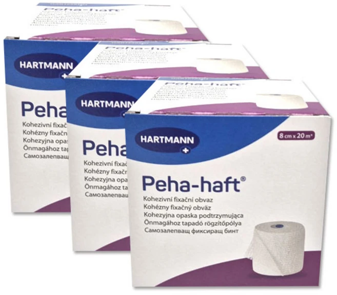HARTMANN 페하하프트 라텍스 프리 붕대 8cm x 20m, 1롤, 3개 - 쿠팡