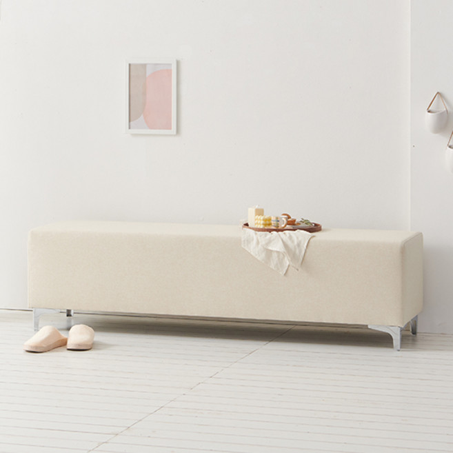 나무뜰 코젯 책장형/수납형 인테리어 벤치 소파, 코젯 1600 모던 패브릭 벤치 소파 SRS023C, 베이지