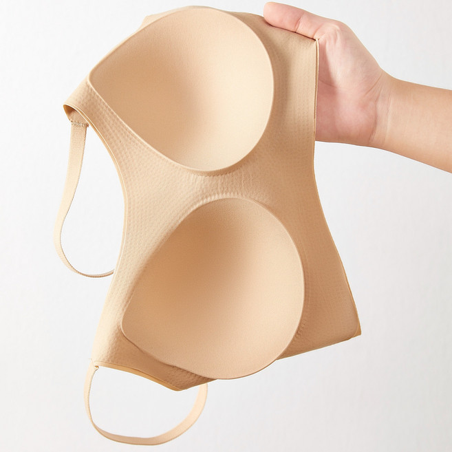 유플리앙 패드일체형 심리스 스트랩 끈조절 브라 2P