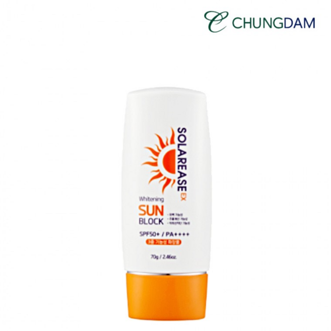 더샵 솔라리즈 EX 화이트닝 선블럭 SPF50 70g X 1개 청담화장품