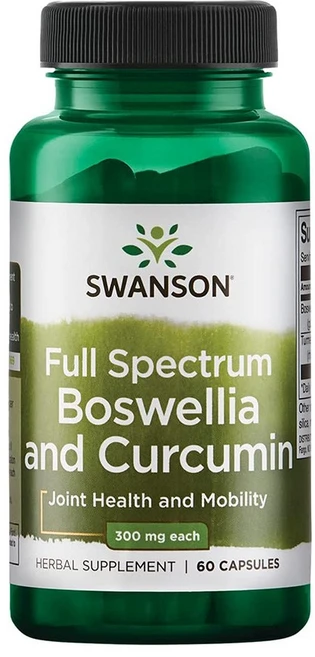 스완슨 풀 스펙트럼 보스웰리아 앤 커큐민 300mg 캡슐, 1개, 60정 - 쿠팡