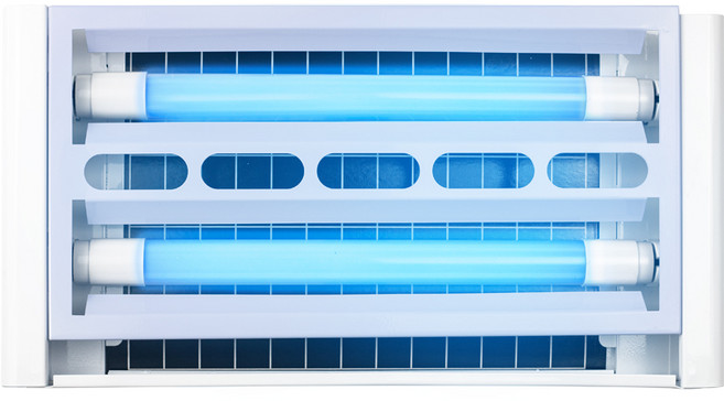 한빛 일자형 LED 끈끈이 포충기(중형) HS-383 45W 해충퇴치기 실내용 모기 파리