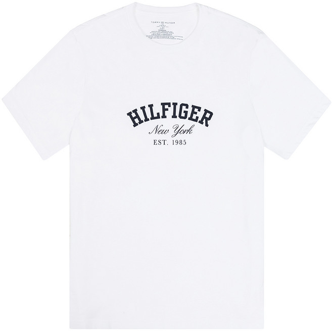 타미힐피거 반팔티 로고 그래픽 남녀공용 프린팅티셔츠