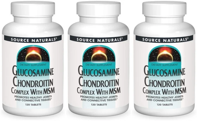 소스네츄럴스 MSM 함유 글루코사민 콘드로이틴 복합체 120정 콘드로이친, 3개 - 쿠팡