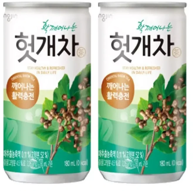 웅진 헛개차 180ml x 60캔 (30캔x2박스), 120개