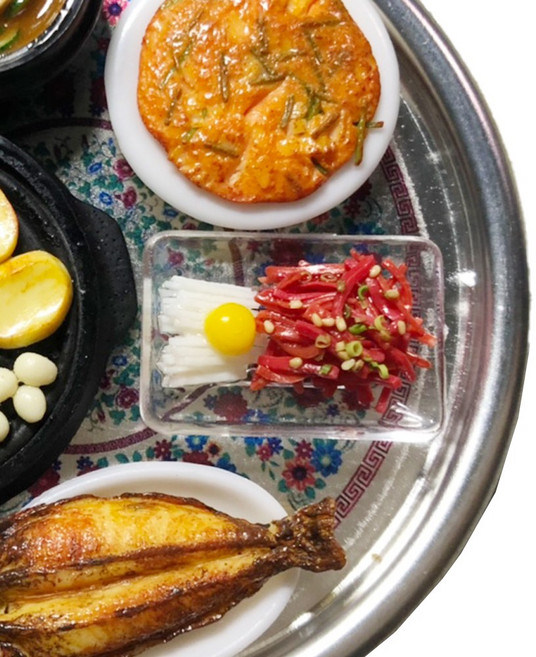 납골당 꾸미기 미니어처 단품 한식 반찬 요리 미니어쳐 제사상 상차림, [한식/반찬,요리]육회