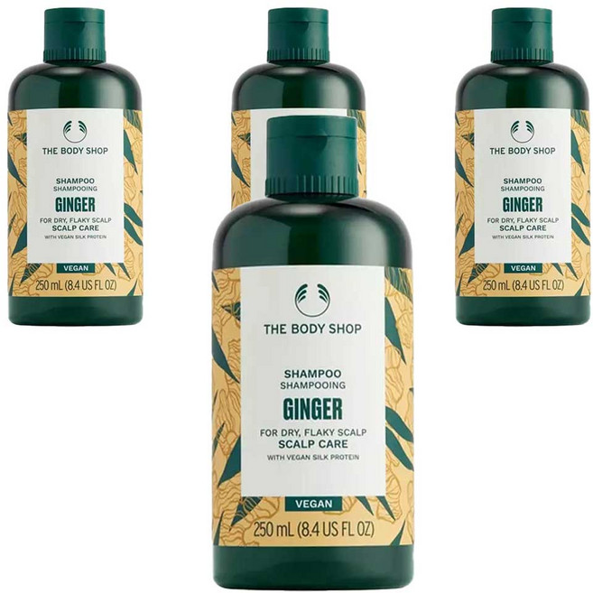 더바디샵 진저 스캘프 케어 샴푸, 4개, 250ml
