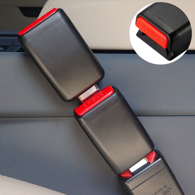 믿추 안전벨트 연장 클립 개방형, 혼합색상, 2개