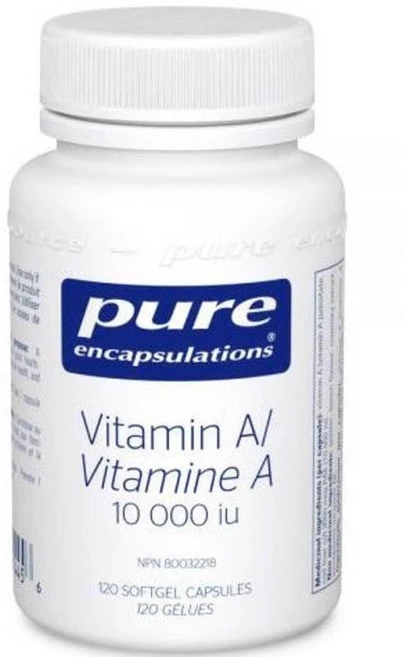 (해외) Pure Encapsulations Vitamin A 10 000 IU - 120 Softgels - 쿠팡