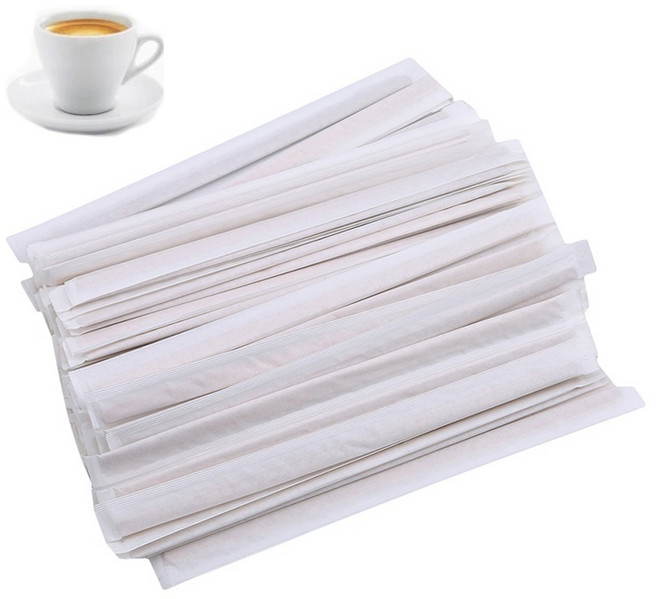 100pcs 단일 포장 커피 나무 교반기 일회용 막대 14cm/19cm 스틱 차, 19 cm, 01 라이트 그레이